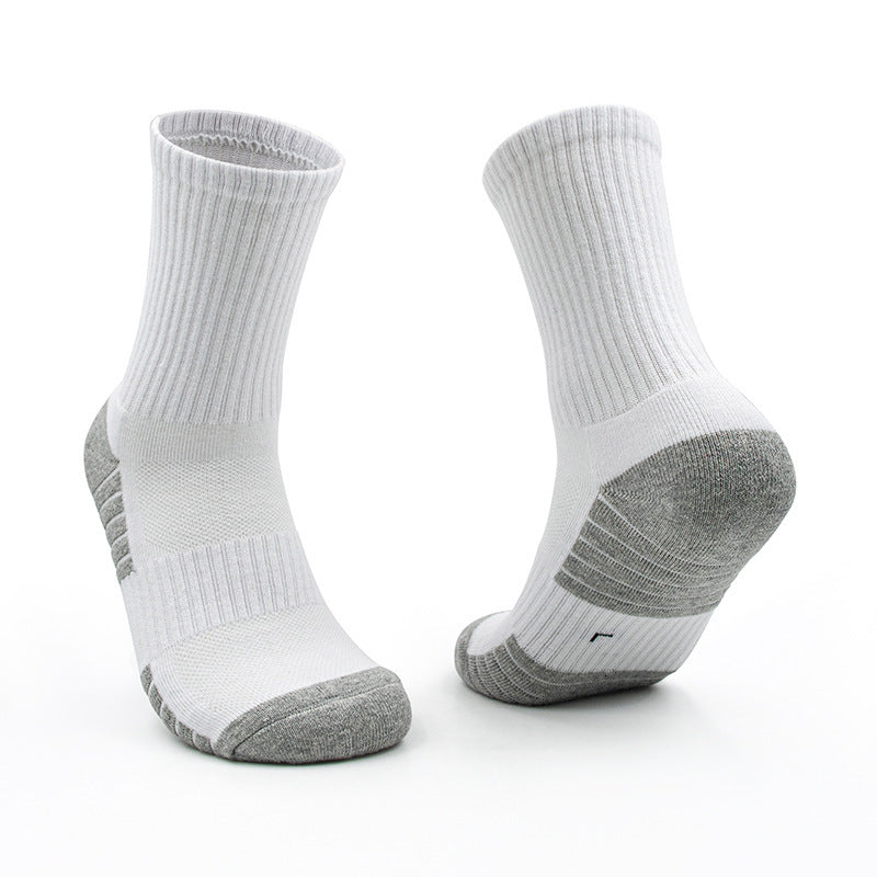 Men's Athletic Cushioned Crew Socks with Arch Compression for a Secure Fit (3-Pair)