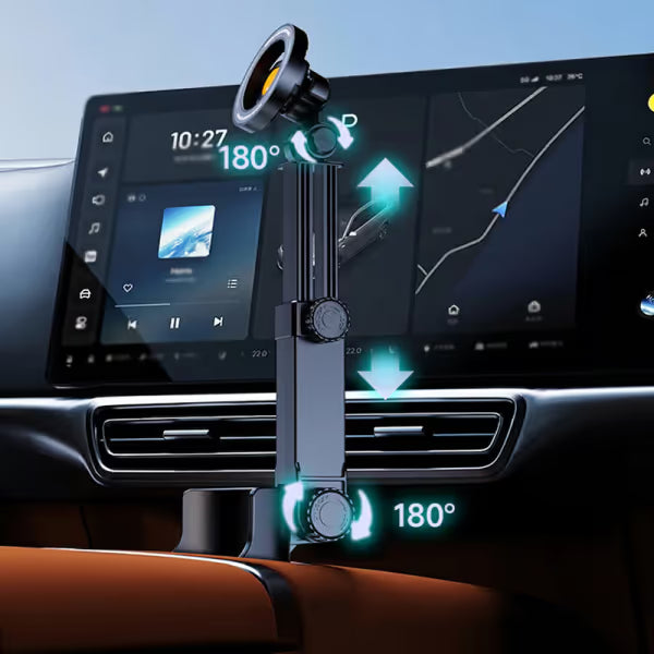 💥HOT SALE | Magnetic Car Cup Holder Phone Mount, 360° Rotatable N52 Magnet, One-Hand Use