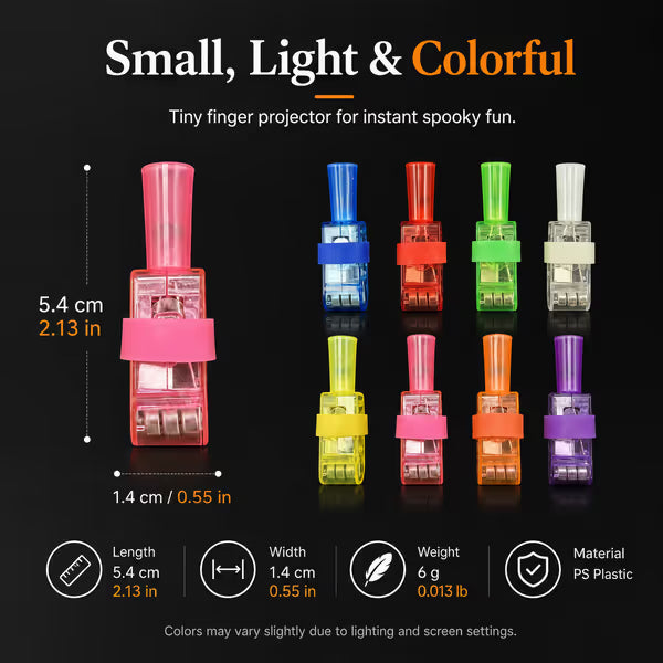 Halloween Finger Projector Lights – Mini Pattern Projector | 12/24/36 Pack, Save More When You Buy More