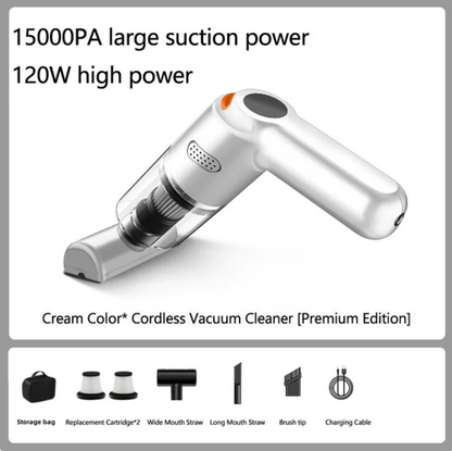 High-Power Cordless Vacuum Cleaner Kit for Car