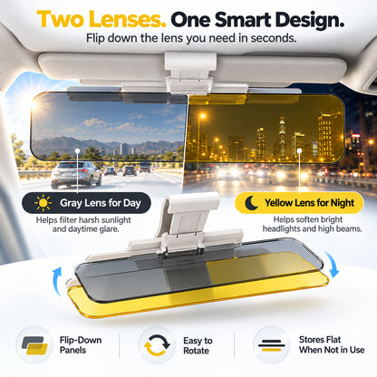Day & Night Driving Anti-Glare Visor