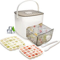 Tray with Storage – 48 cubes at once, leak‑proof lid. Stackable, saves space. Includes ice scoop & tong. A summer essential. 🏖️✅