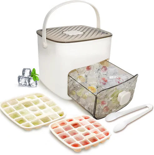🧊🍧50% OFF Limited Time | Tray with Storage – 48 cubes at once, leak‑proof lid. Stackable, saves space. Includes ice scoop & tong. A summer essential. 🏖️✅