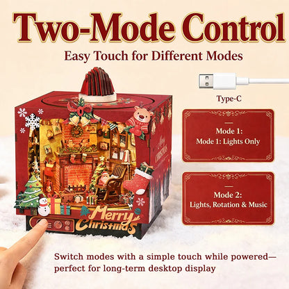 Christmas Triple Scene DIY Book Nook Kit