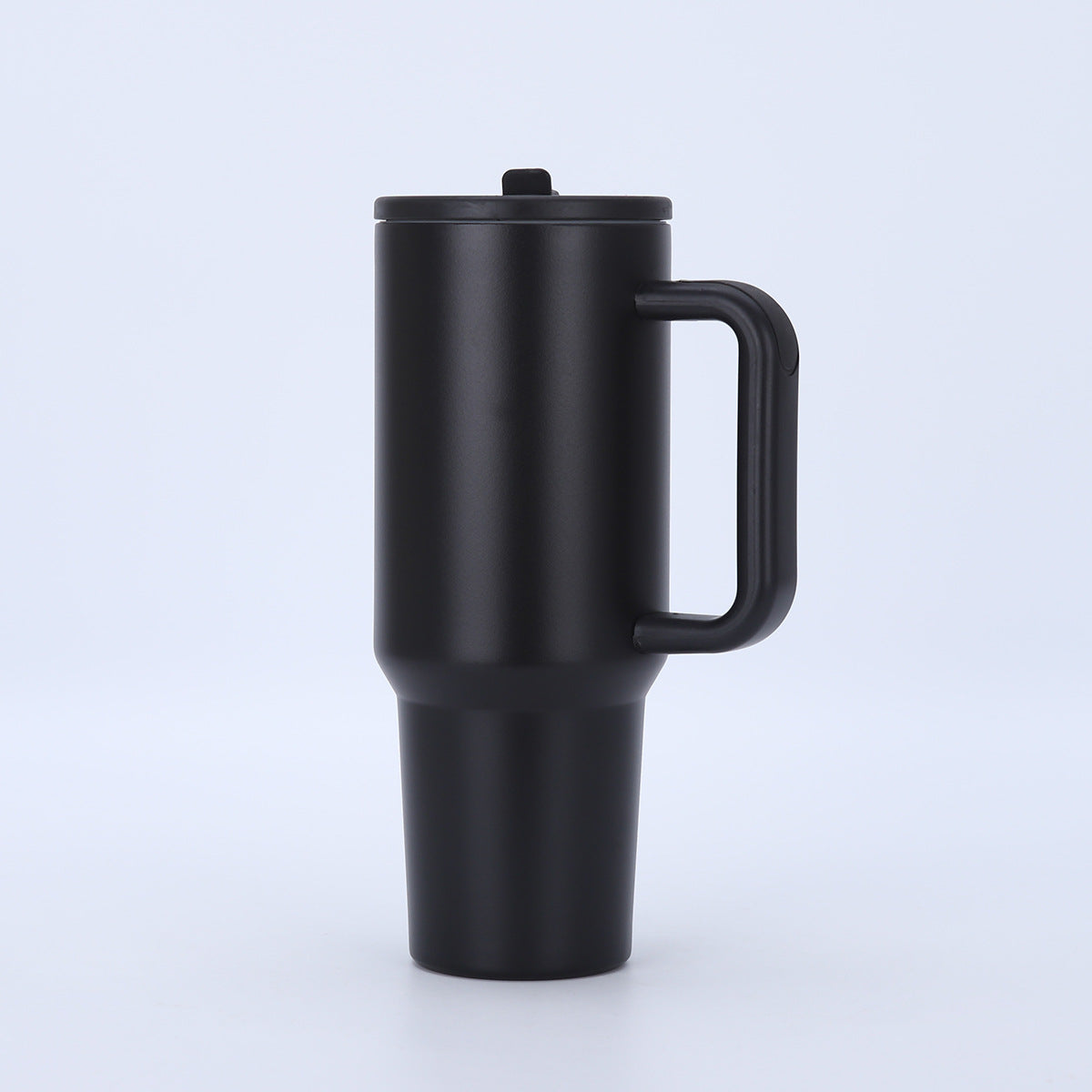 40oz Matte Insulated Tumbler with Handle & Flip Straw Lid, Leakproof Stainless Steel Water Bottle for Car Beach Travel
