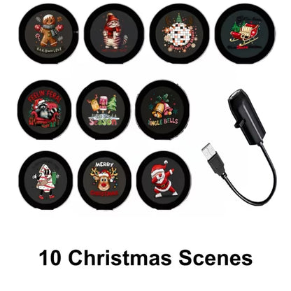 🔥Plug-&-Play HD Christmas Projector – 10 or 11 Festive Scenes