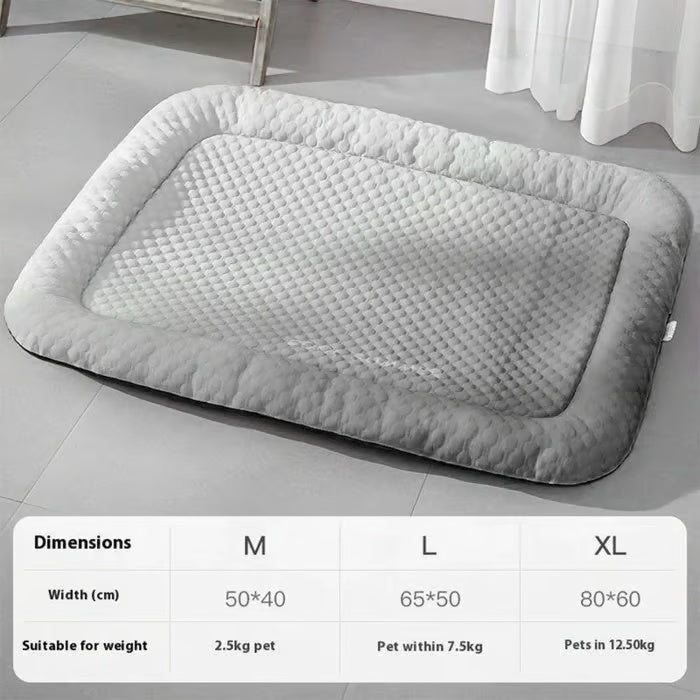 🔥❄Pet Cooling Mat for Dogs & Cats 🐾 Naturally Cool Ice-Silk Pad • Breathable, Washable & Soft 🌿 For Floors, Sofas & Car Travel • Multiple Sizes • Gradient Colours ☀️🐶🐱