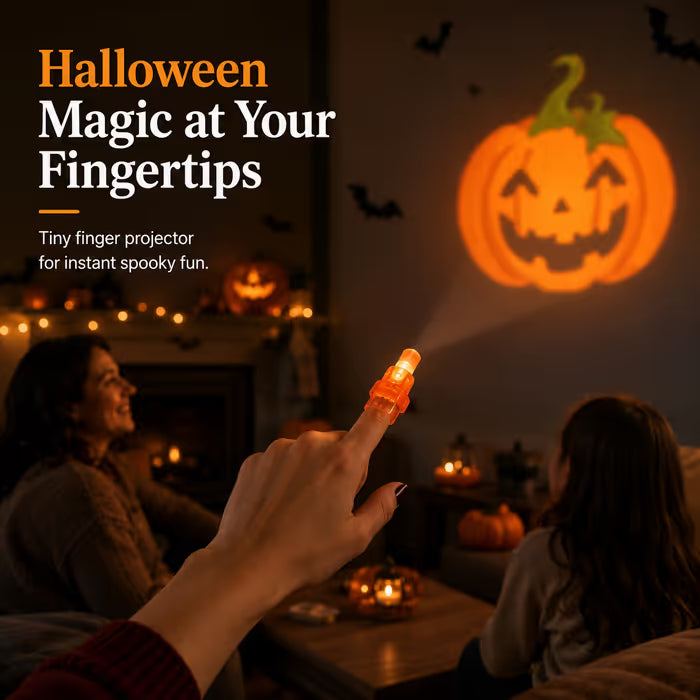 Halloween Finger Projector Lights – Mini Pattern Projector | 12/24/36 Pack, Save More When You Buy More