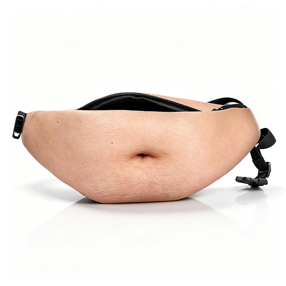 Funny Belly Bag – Realistic Big Belly Novelty Waist Bag