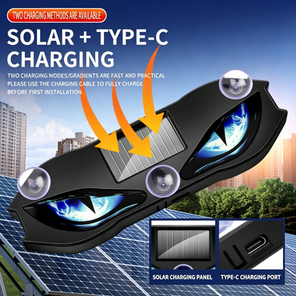 Solar-Powered LED Car Warning Light – 50% OFF! Solar-powered, weatherproof, automatic activation at dark