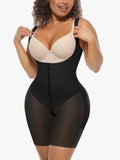 Women Zipper Front Compression Bodysuit Shapewear