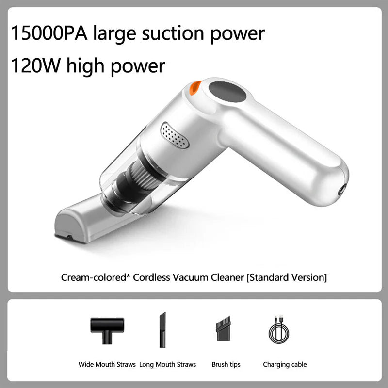 High-Power Cordless Vacuum Cleaner Kit for Car