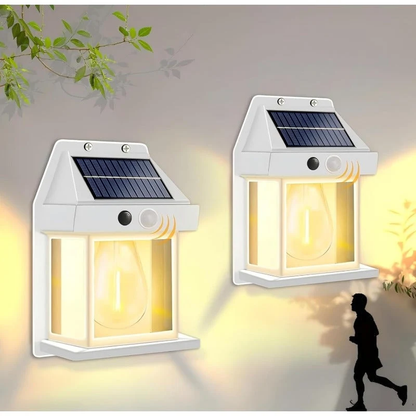 💡Zero Electricity Cost Solar Wall Light, Motion Activated Garden Decor Lamp