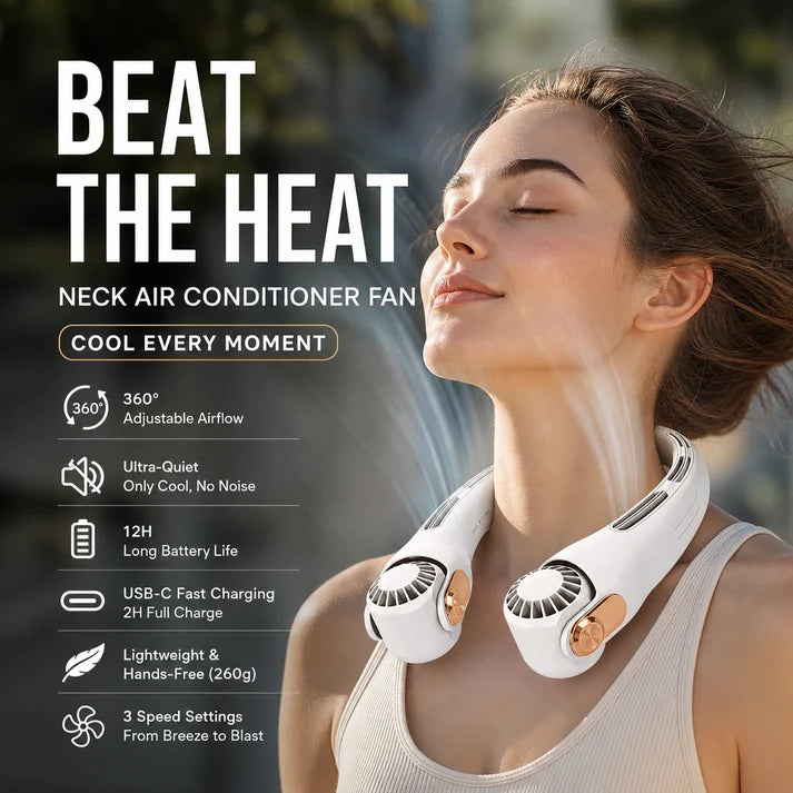 🌬️360° Cooling Portable Neck Fan ✨50% OFF Now
