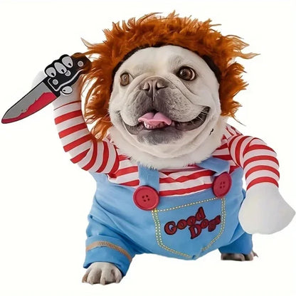 Spooky Doll Pet Cosplay Outfit