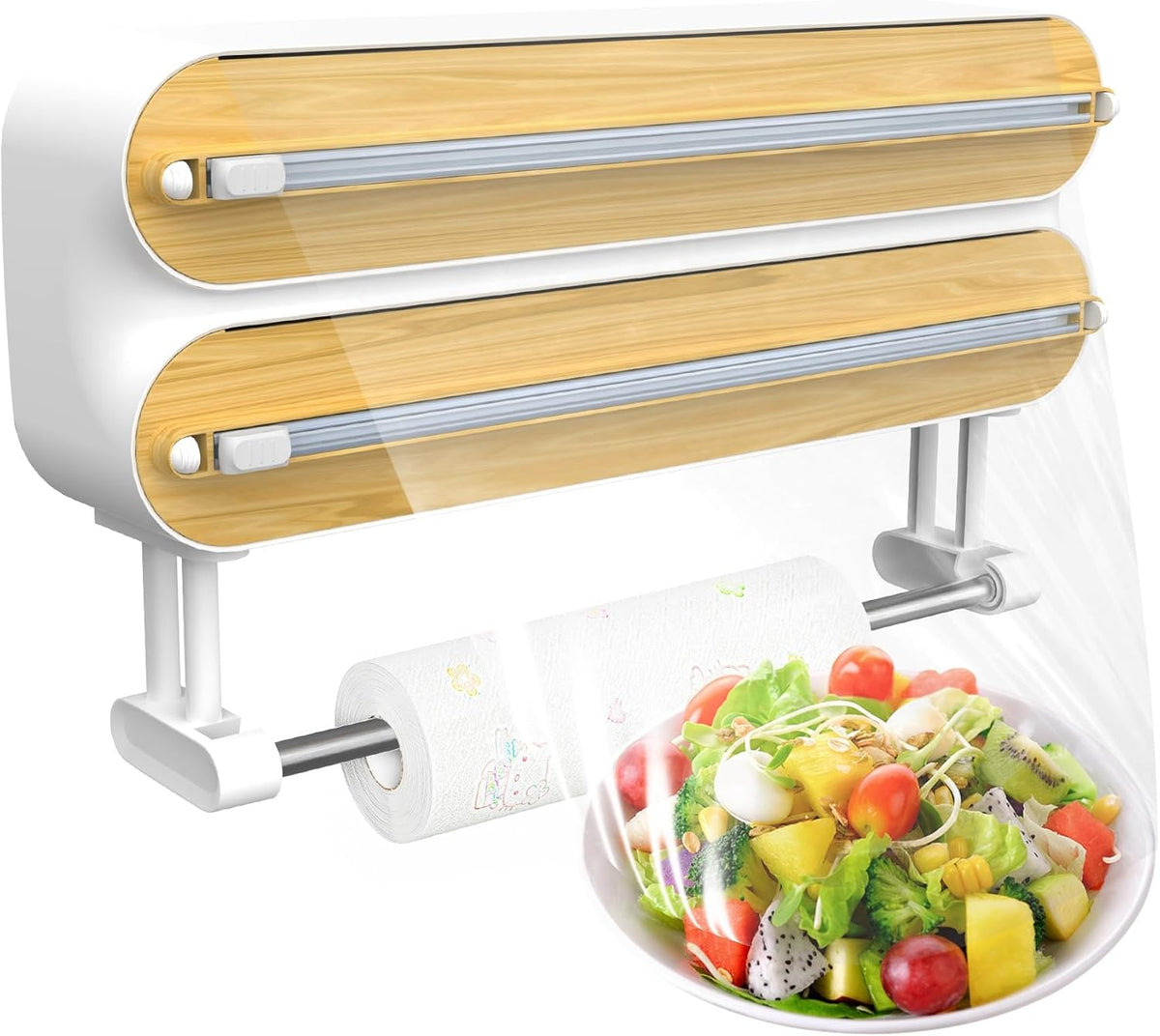 🎁🎁4-in-1 Magnetic Wrap Dispenser Elevate Your Kitchen Organization | 🔥👩‍🍳LIMITED TIME 50% OFF