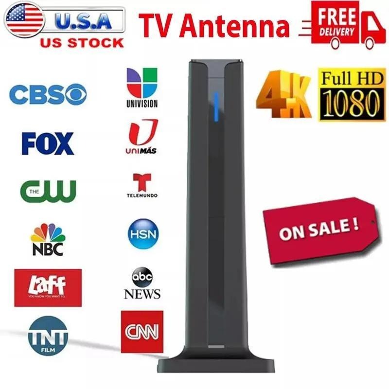 4 K / 1080 P HDTV Indoor Antenna – FREE Local Channels, 360-Degree Reception