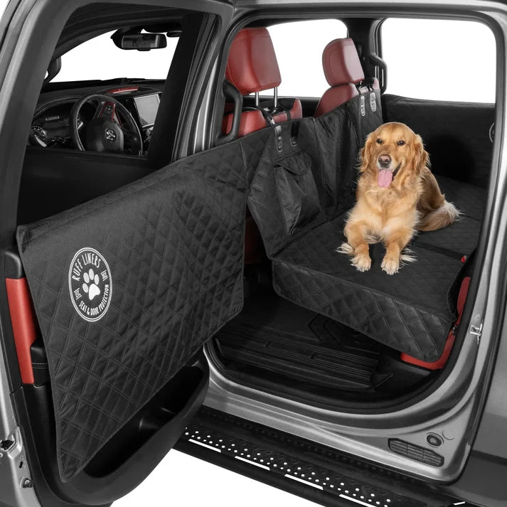 Dog Backseat Extender with Hard Bottom & Door Protection