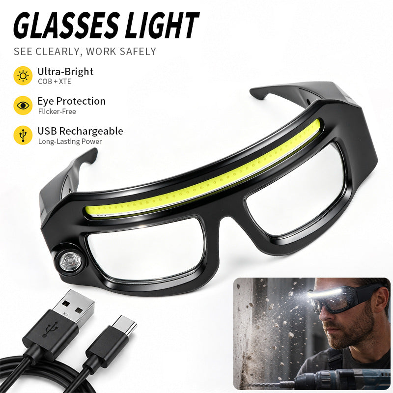💡 LIMITED-TIME 50% OFF! 👓 USB Rechargeable Clip-On Glasses Light | 5 Brightness Modes, Hands-Free ✨
