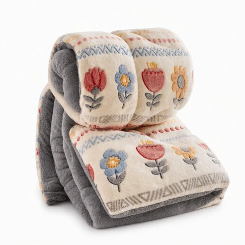50% Off⏰ Double-Sided Sherpa Fleece Comforter | Thick Warm Winter Cozy Bedding❄️