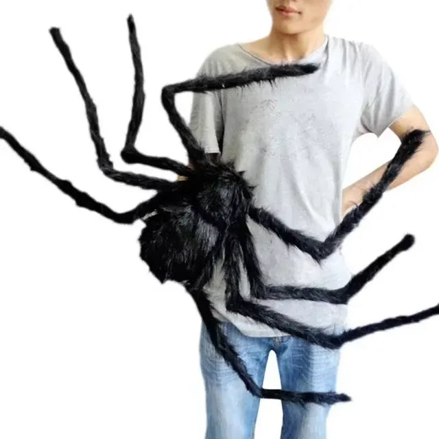 Giant Halloween Spider Decoration – Scary Indoor & Outdoor Prop