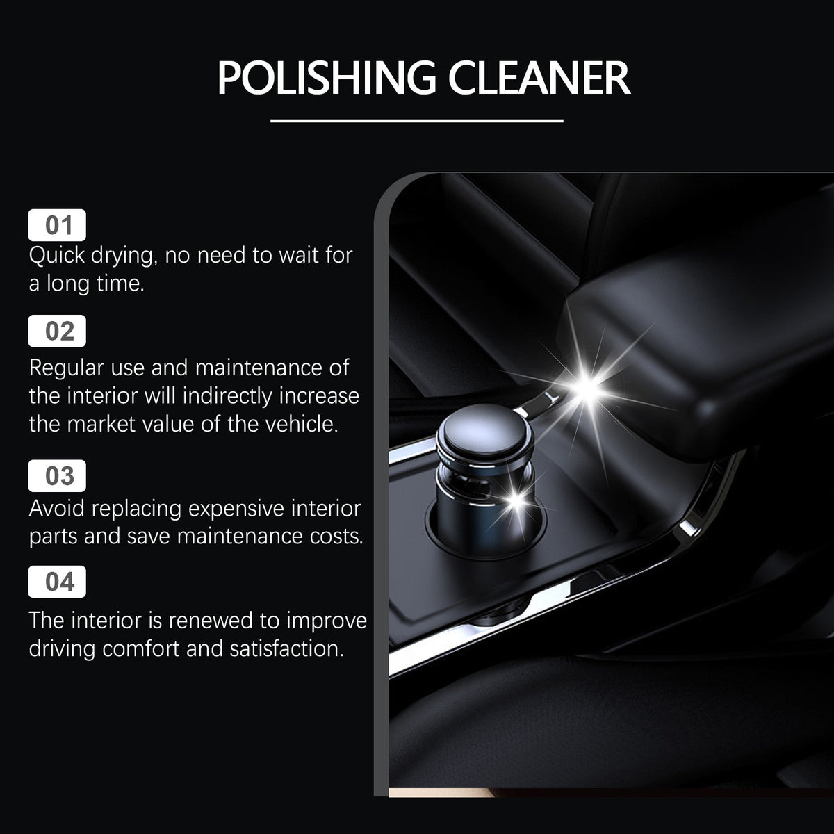 All-In-One Car Interior Polishing Cleaner — Bring Worn Surfaces Back To Gloss