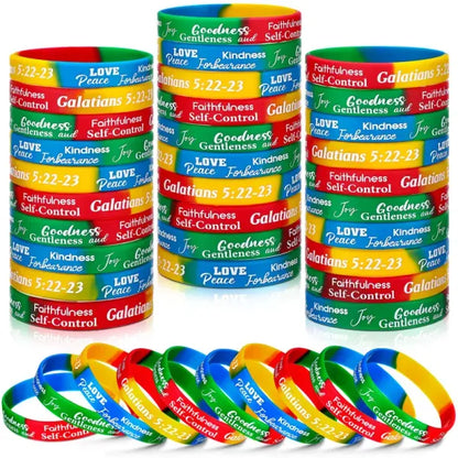 Bible Verse Christian Wristbands for Sunday School & Church Events