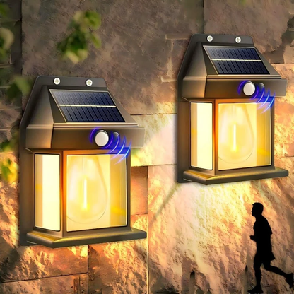 💡Zero Electricity Cost Solar Wall Light, Motion Activated Garden Decor Lamp