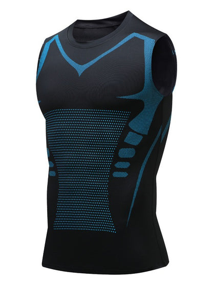 Men’s Ionic Fat Burning Compression Vest, Instant Slim Body Shaper Tank