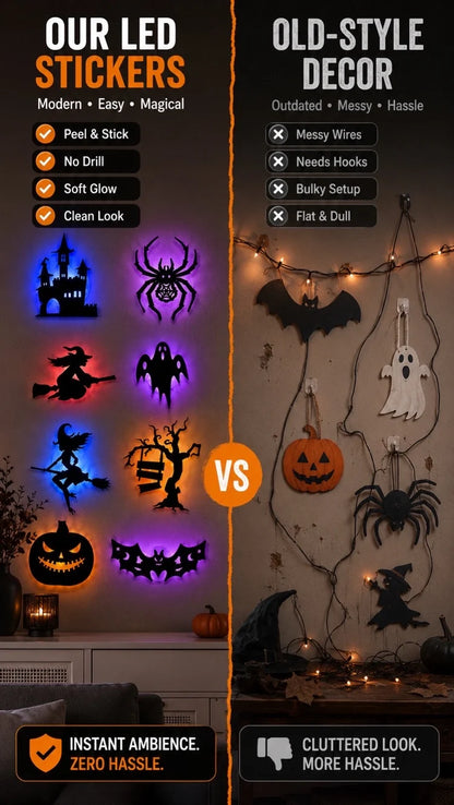 Haunted LED Silhouettes（1 Set of 30 Silhouettes）