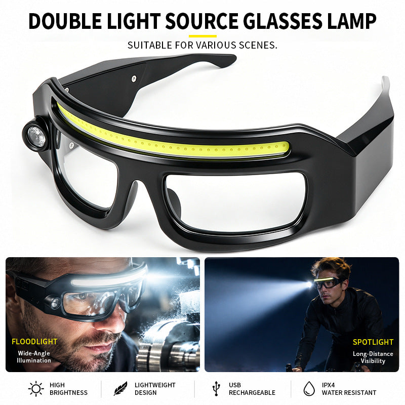 💡 LIMITED-TIME 50% OFF! 👓 USB Rechargeable Clip-On Glasses Light | 5 Brightness Modes, Hands-Free ✨