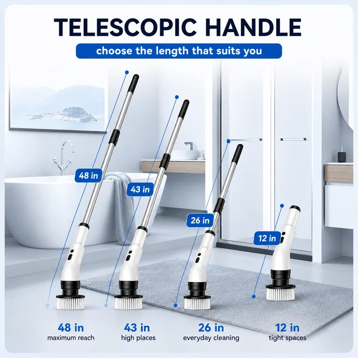 🧼9‑in‑1 Cordless Electric Spin Scrubber for Whole‑House Cleaning