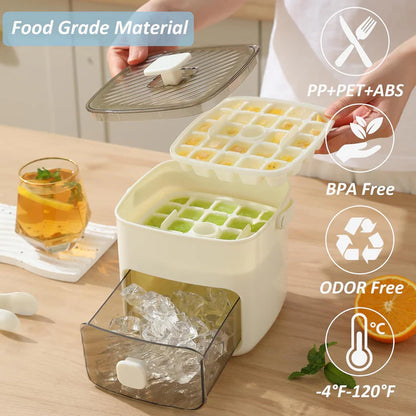 🧊🍧50% OFF Limited Time | Tray with Storage – 48 cubes at once, leak‑proof lid. Stackable, saves space. Includes ice scoop & tong. A summer essential. 🏖️✅