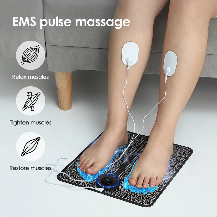 💆Foldable EMS Foot Circulation Massager Pad | Relieve Foot Fatigue & Leg Soreness
