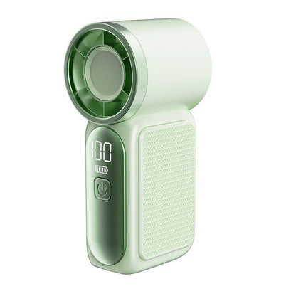 Portable Mini Handheld Turbo Fan with Digital Power Display, Rechargeable Powerful Cooling Fan for Outdoor Travel Campus