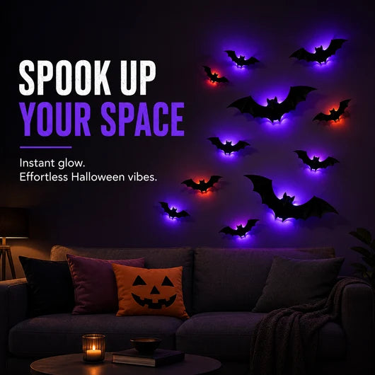 Spooky Glow 3D Bat Lights