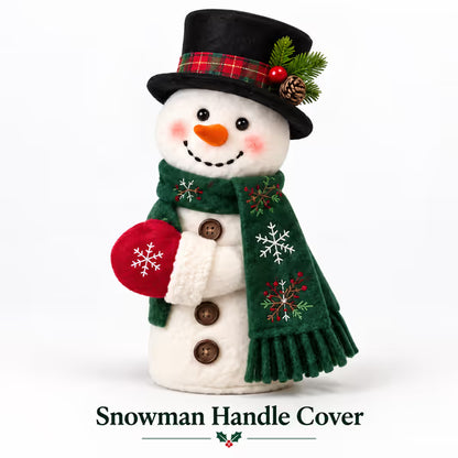 🎅Christmas Door Handle Covers – Santa & Snowman Plush Door Knob Decorations