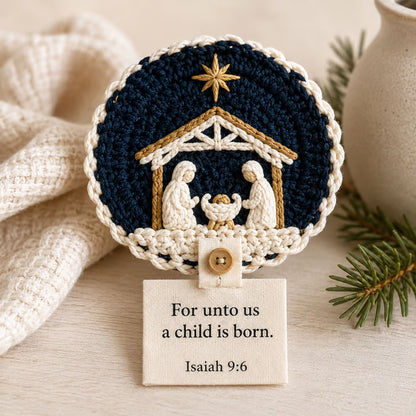 🧶Nativity Crochet Coaster DIY Kit