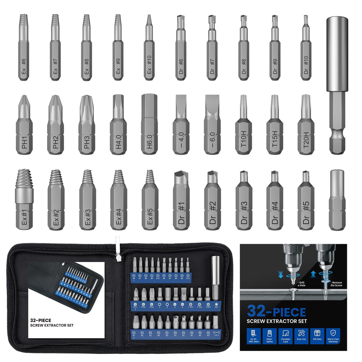 🔧 Magnetic 55-in-1 Screwdriver Set, Perfect For Tiny & Tight Repairs