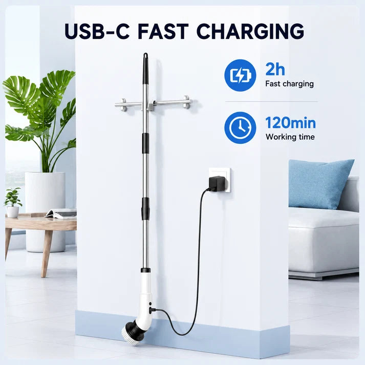 🧼9‑in‑1 Cordless Electric Spin Scrubber for Whole‑House Cleaning