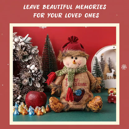 🔥50% OFF LIMITED TIME｜Christmas Plush Gift Bag, 3-Piece Bundle Get Extra Discount, Santa/Reindeer/Snowman Xmas Candy & Apple Gift Sack