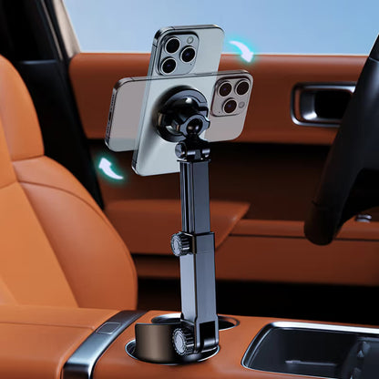 💥HOT SALE | Magnetic Car Cup Holder Phone Mount, 360° Rotatable N52 Magnet, One-Hand Use