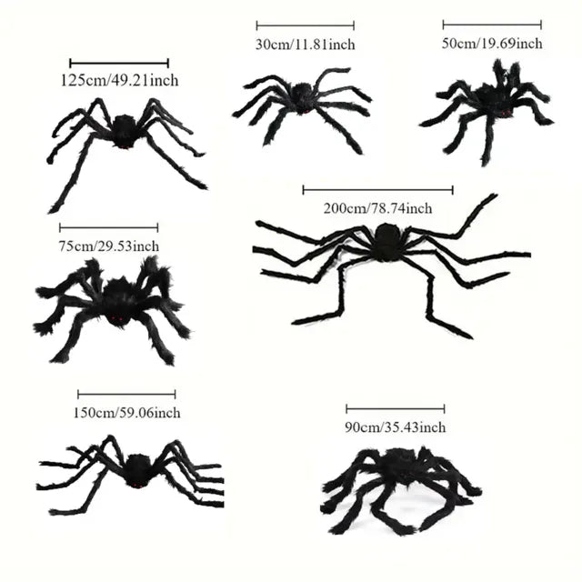 Giant Halloween Spider Decoration – Scary Indoor & Outdoor Prop