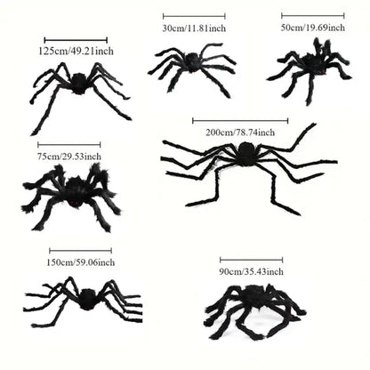 Giant Halloween Spider Decoration – Scary Indoor & Outdoor Prop