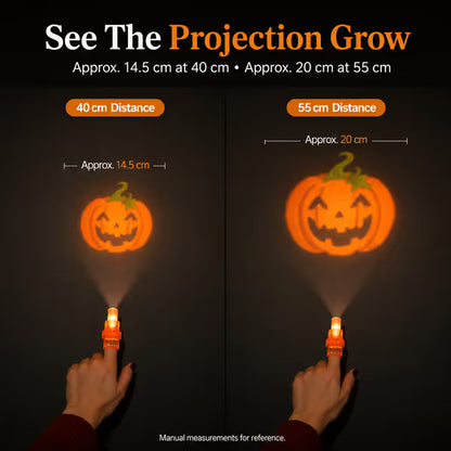 Halloween Finger Projector Lights – Mini Pattern Projector | 12/24/36 Pack, Save More When You Buy More