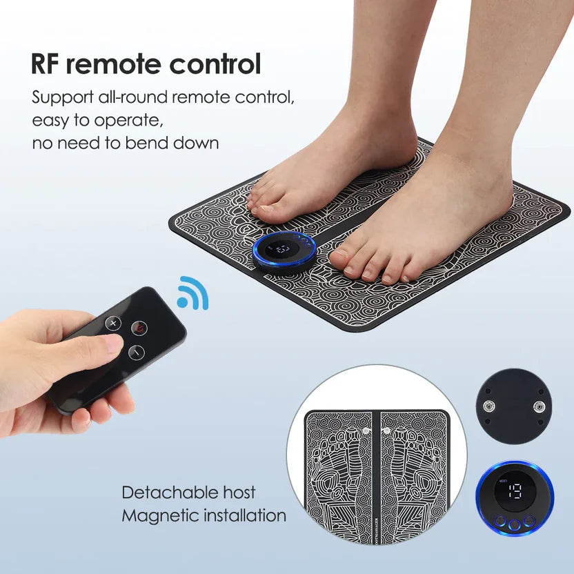💆Foldable EMS Foot Circulation Massager Pad | Relieve Foot Fatigue & Leg Soreness