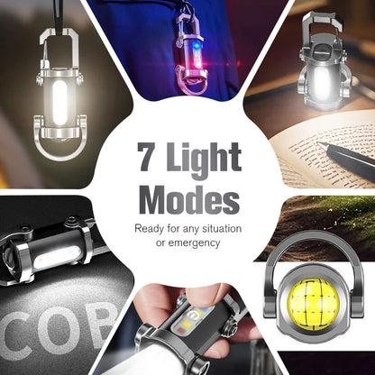 🔦 Rechargeable 300-Lumen Keychain Flashlight | USB-C, Tough EDC Light ⚡