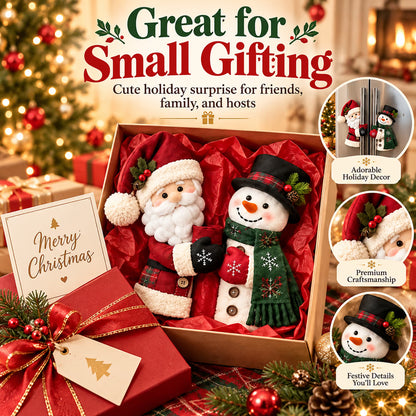 🎅Christmas Door Handle Covers – Santa & Snowman Plush Door Knob Decorations