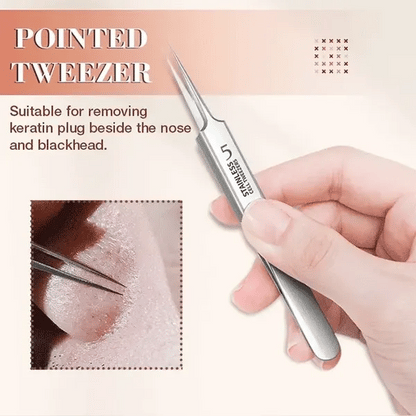 🎆2026 New Year Launch! Professional Salon Tweezers | Precision Slant & Pointed Tips for Brows & Lashes | LIMITED TIME: Get FREE 4Pcs Blackhead Needles Set | Must-Have for MUA & Home Makeup Kits ✨