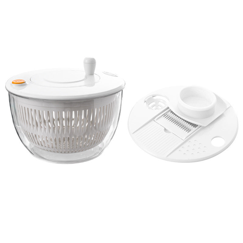 2-in-1 Salad Spinner & Vegetable Cutter, All Your Prep Tools In One（😍💕Buy 2 & Save❤️❤️）